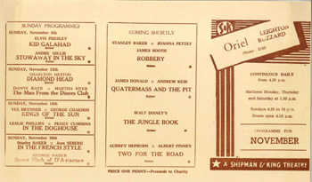 Oriel programme 1967